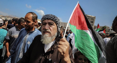 加沙民眾呼吁保護(hù)平民